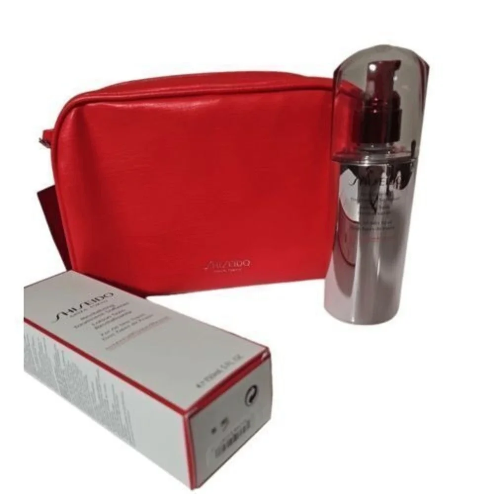 NEW Shiseido Ginza Tokyo Softener 150ml/5oz with‎ Red Beauty Bag Set